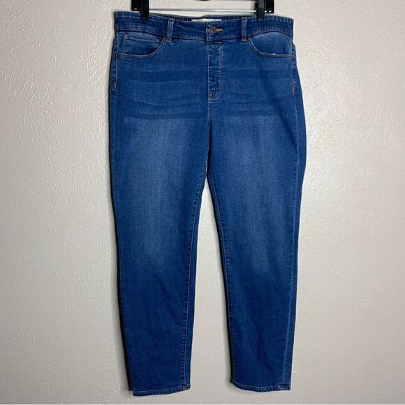 Soft Surroundings Supremely‎ Soft Relaxed Straight Leg Jeans blue - Picture 2 of 13